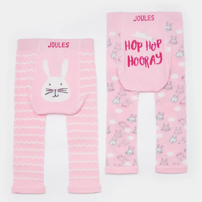 Joules Lively Leggings 2 Pack - Bunny
